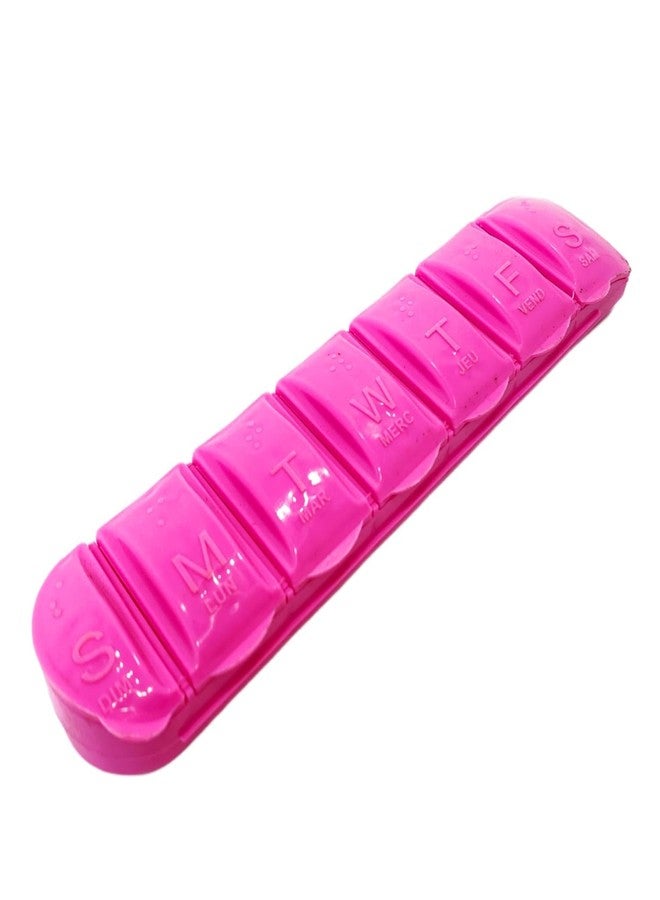 Drumstone 10 𝒀𝒆𝒂𝒓𝒔 𝑾𝒂𝒓𝒓𝒂𝒏𝒕𝒚 Weekly Pill Organizer Box - 7-Day Medicine Storage with Individual Compartments | Compact, Portable & Easy-Open Design for Daily Dose Management at Home - Image 1